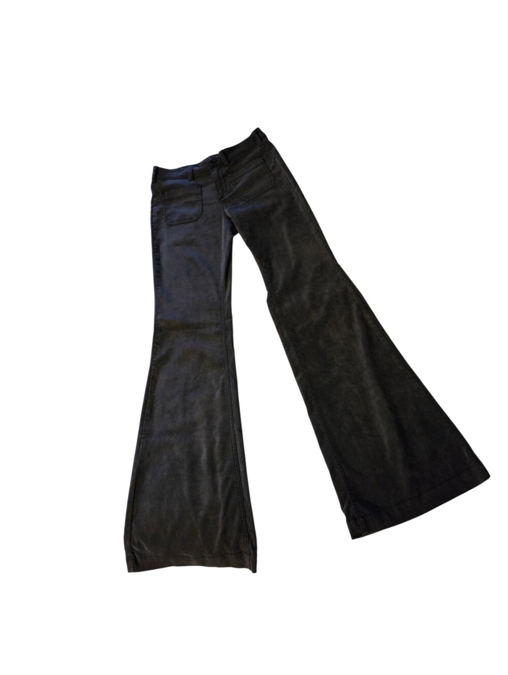Free People Grey Low Rise Flare Pants